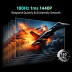 KTC 32 inch Curved Gaming Monitor, 180Hz 1ms MPRT, 2K 1440P 144Hz Monitor - Image 2