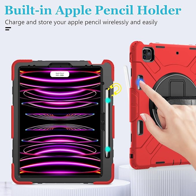 Case for iPad Pro 12.9 2022/2021/ 2020/2018: Cover for iPad Pro 12.9 6th/ 5th/ - Image 8