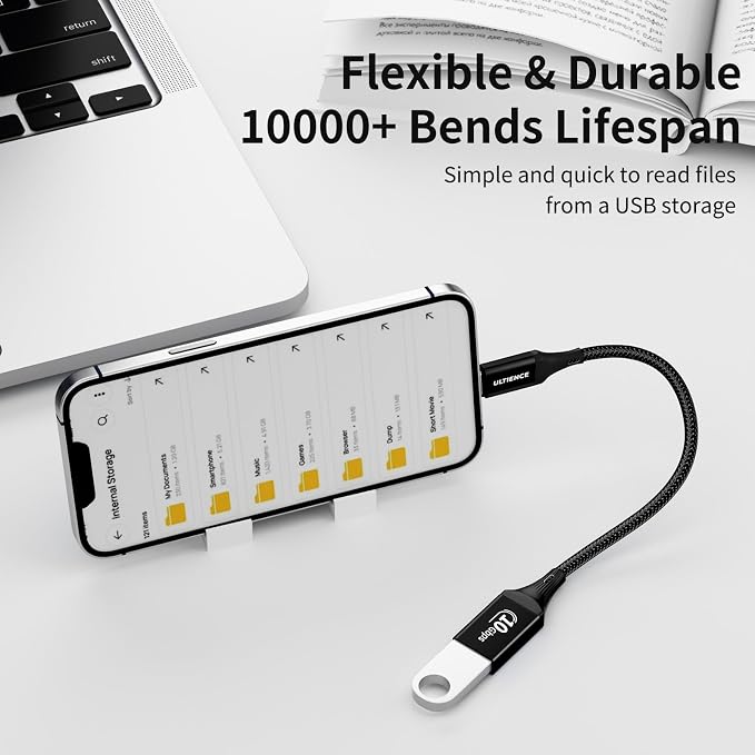 USB C to USB Adapter 2 Pack: 10Gbps USB Female to USB-C Male OTG Cable - Image 7