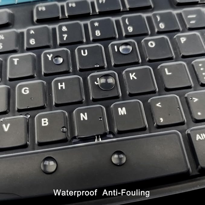 Silicone Keyboard Cover for Logitech K200 K260 K270, Ergonomic Wireless - Image 4