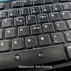 Silicone Keyboard Cover for Logitech K200 K260 K270, Ergonomic Wireless - Image 4