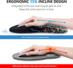 Mouse Pad Wrist Support, Laokiiy 2 in1 Keyboard Wrist Rest+ Ergonomic Mouse Pad - Image 2