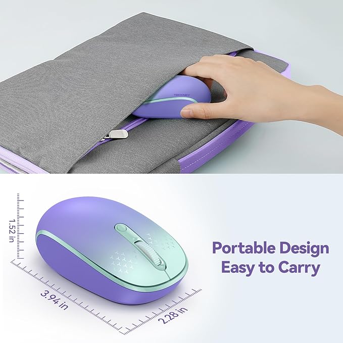 TECKNET Wireless Mouse, 2.4G Quiet Computer Mouse - Image 4