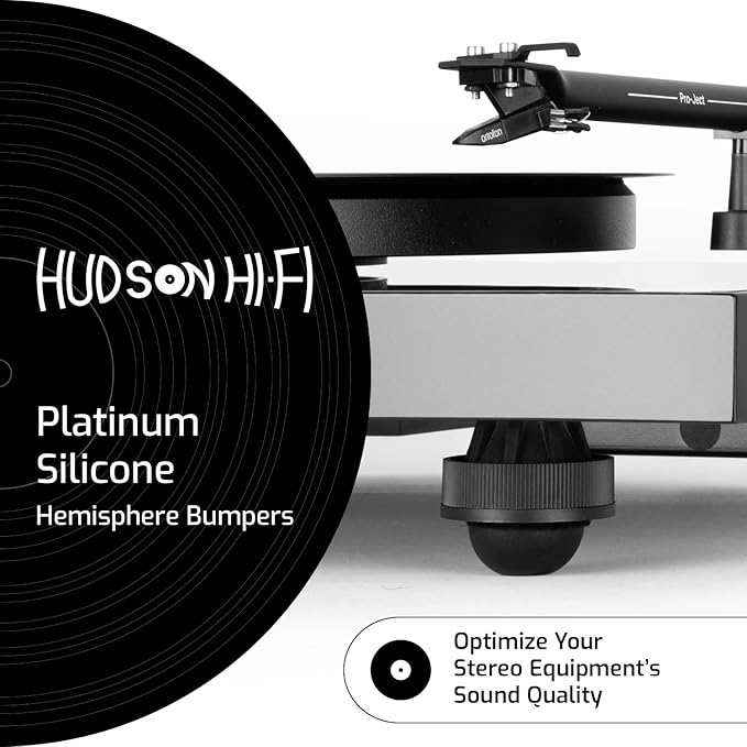 1.25" Platinum Silicone Speaker Isolation Pads - Image 2