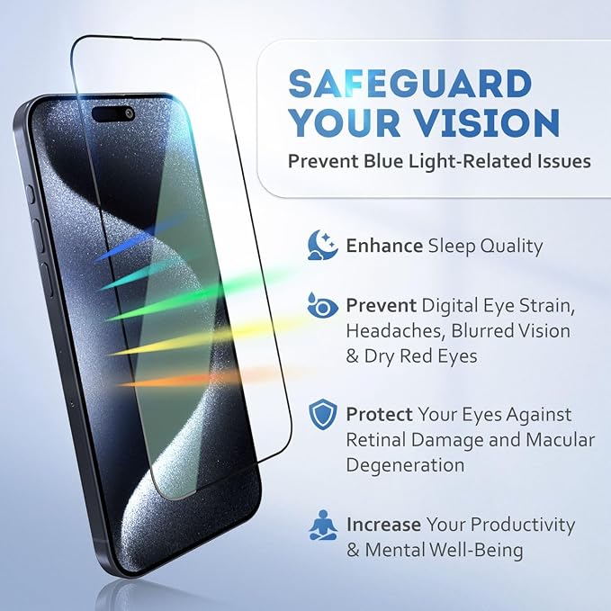 Deppa |2 Pack| Anti-Blue Light Screen Protector - Image 2