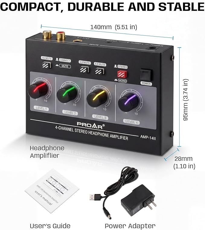 4-Channel Headphone Amplifier, 8 Outputs - Image 9