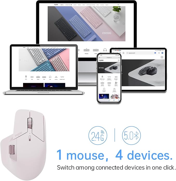 Rapoo MT760Mini Bluetooth Wireless Mouse - Image 2