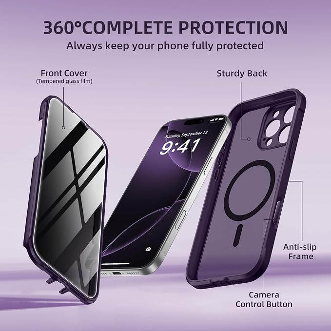 BERFY Magnetic for iPhone 16 Pro Max Case, Compatible - Image 9