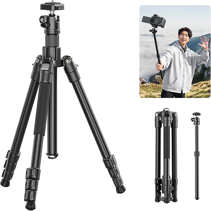 ULANZI TT53 Camera Tripod, 70.8” Travel Tripod by ulanzi