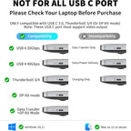 USB C to Dual HDMI Adapter, 4K@60Hz Type-C to HDMI Splitter - Image 8