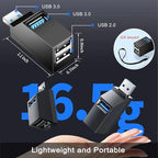 USB 3.0 Hub, VIENON 3-Port Portable USB Expander USB Splitter - Image 6