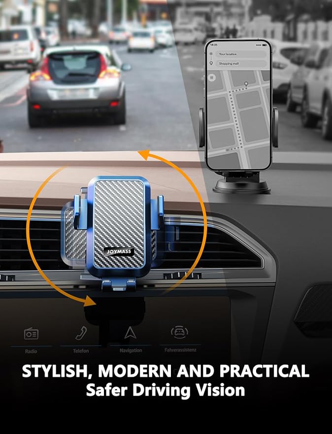 Wireless Car Charger, JOYMASS 15W Fast Charging Auto Clamping Car Charger Cell - Image 6