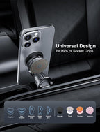 TOPGO Socket Car Phone Mount, Grip Air Vent Car Phone Holder, Compatible - Image 3