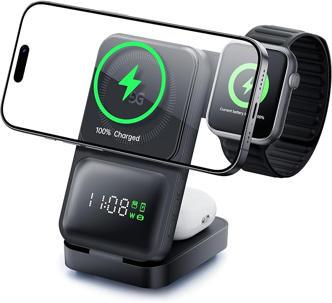 GUSGU MagTime 3 in 1 Wireless Charging Station by GUSGU
