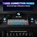 LEOBOG x Aula F75 MAX Wireless Gaming Keyboard w/Smart Display & Knob, 75% Hot - Image 4