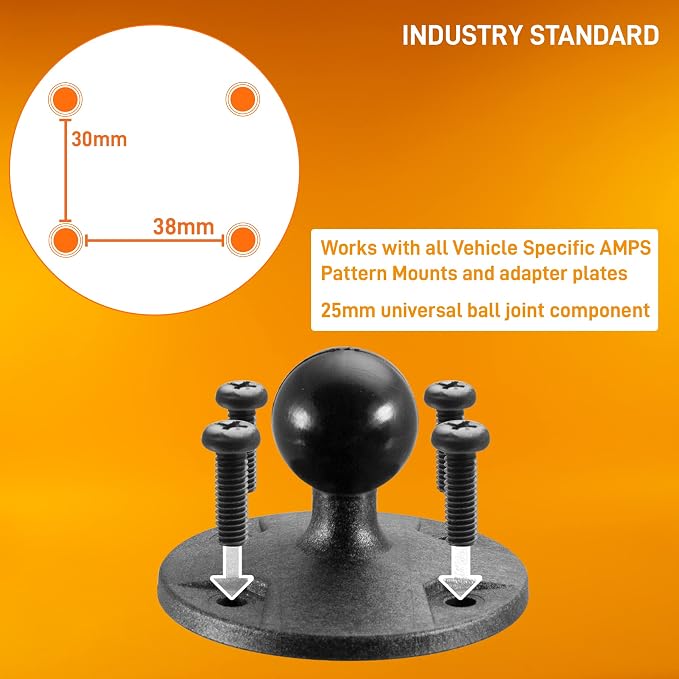 iBOLT 25mm / 1 inch Composite AMPS Round Adapter Plate - Image 3