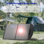 MARBERO 100W Portable Solar Panel 100 Watt Foldable Solar Panel Charger - Image 2