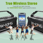 W-KING Bluetooth Speaker, 90W Max Loud Portable Speakers Bluetooth Wireless - Image 4