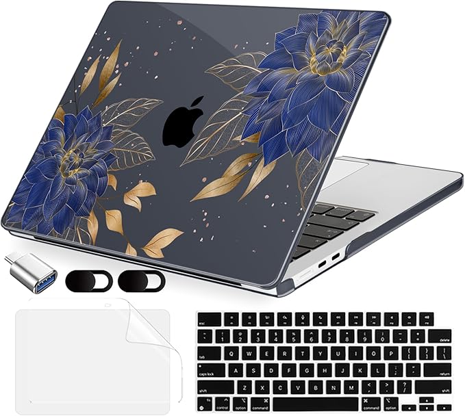 Compatible with MacBook Air 15 inch Case, M4 A3241/M3 A3114/M2 A2941, Hard Shell by MecBevia
