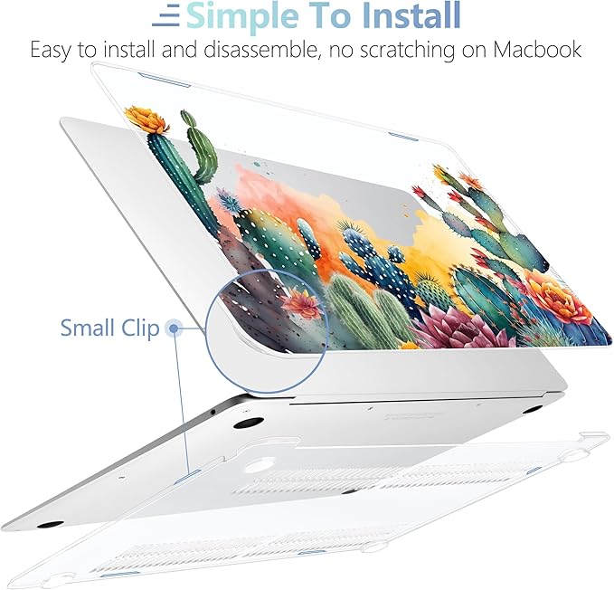 MEEgoodo for MacBook Air 13.3 inch Case 2021 2020 2019 2018 A2337 M1 A2179 A1932 - Image 4