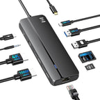 Selore Docking Station for MacBook Pro Air Windows, 10 in 1 Dual HDMI Adapter by SeloreS-Global