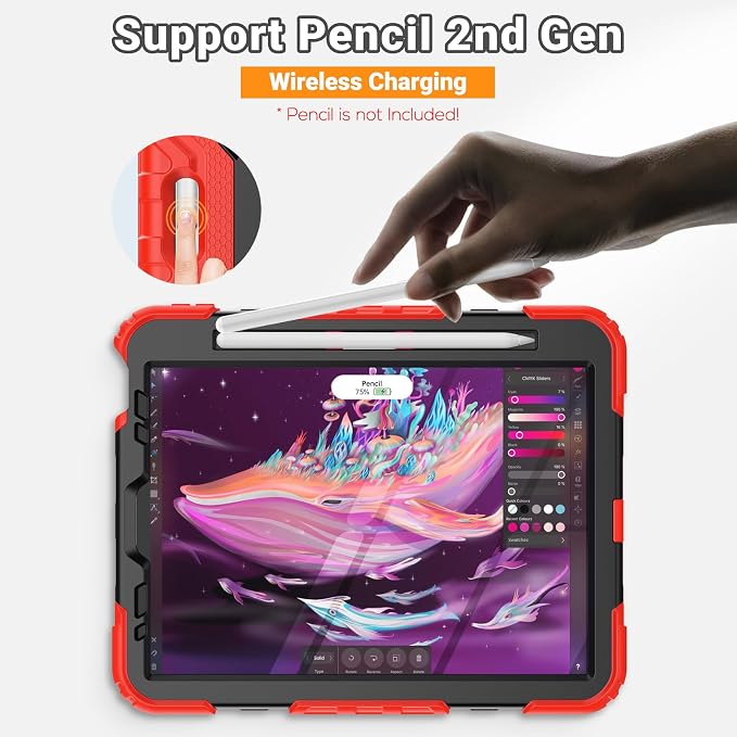 SEYMAC for iPad Air 5th/4th Generation Case 10.9 Inch, Full-Body Heavy Duty - Image 8