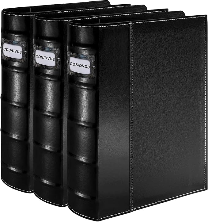 3 Pack CD DVD Storage Binder by Salajory
