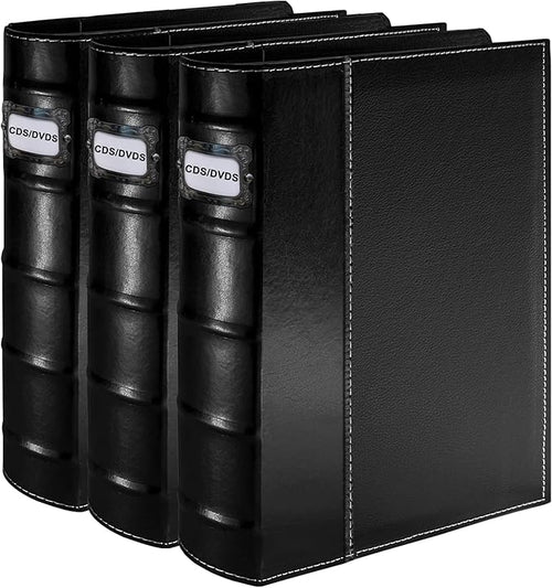 3 Pack CD DVD Storage Binder by Salajory