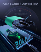 Retractable Car Phone Charger, 4 in 1 Fast Charge Car Phone Charger - Image 2