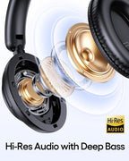 TAGRY Hybrid Active Noise Cancelling Headphones 100H Playtime Wireless Over Ear - Image 4