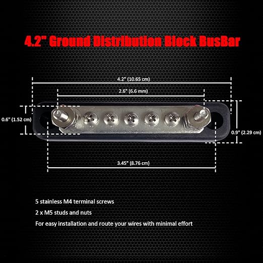 2 x #10 Studs Power Distribution Block - Image 3