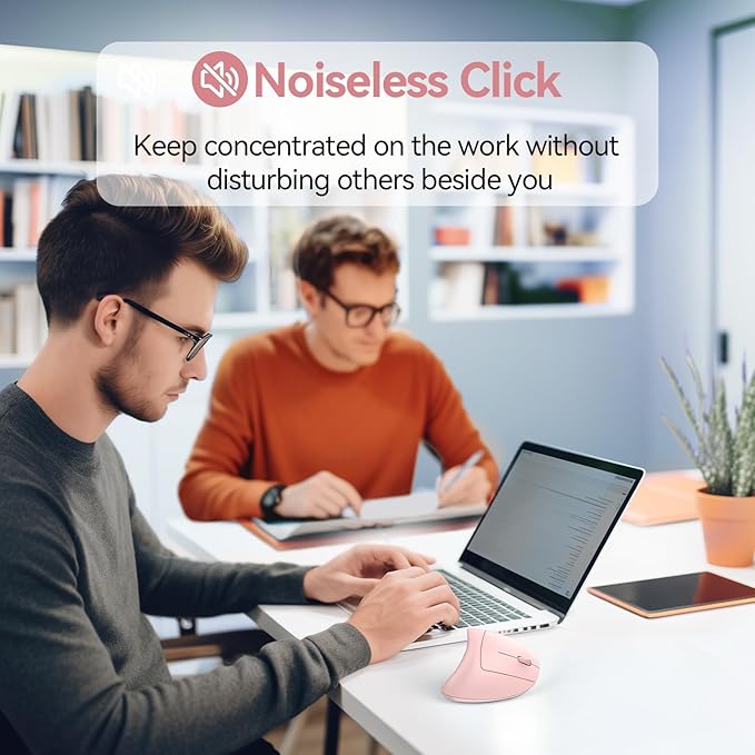 TECKNET Ergonomic Mouse Wireless, Rechargeable Mouse Wireless Silent - Image 5