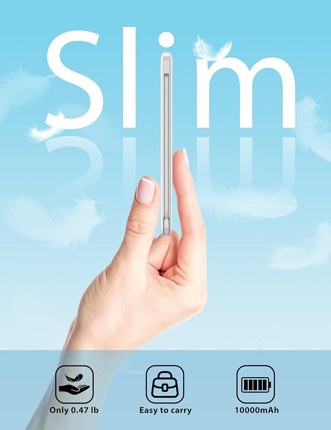 miisso 10000mAh Slim Portable Charger - Image 2