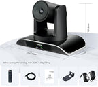 Tenveo PTZ Conference Camera 3X Optical Zoom FHD 1080P 60FPS, 114° Wide View - Image 7