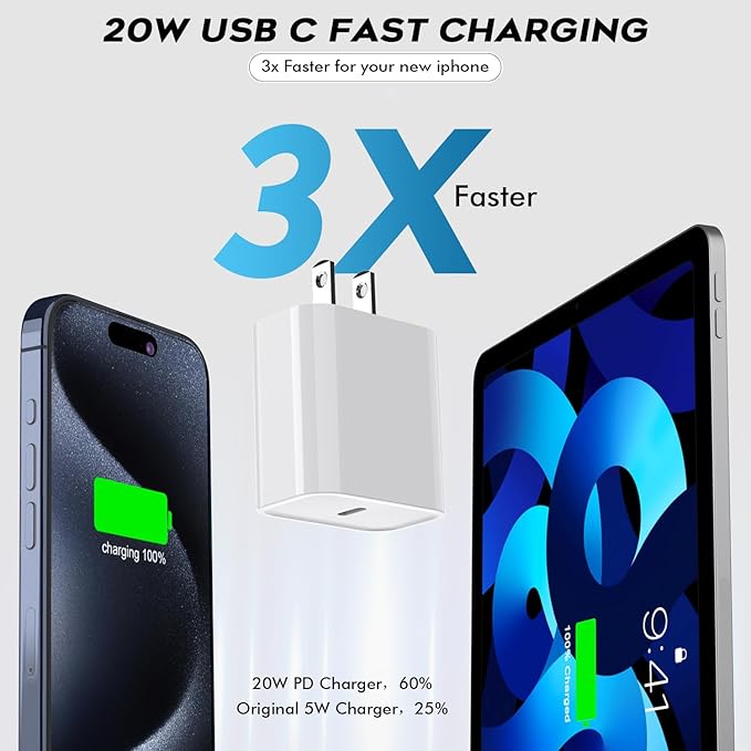 10FT iPhone 16e Charger Fast Charging - Image 3