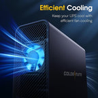 GOLDENMATE 1000VA/600W Lithium UPS Battery Backup and Surge Protector, Sinewave - Image 9