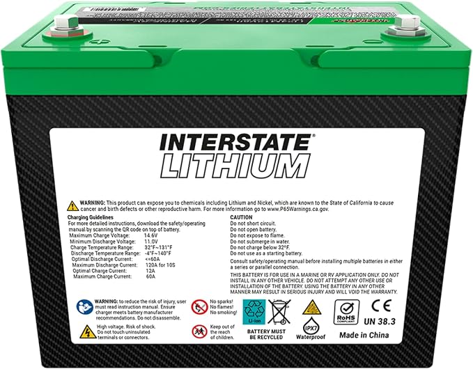 Interstate Batteries 12V 60Ah Group Size 24M Lithium Deep Cycle LiFePO4 - Image 8