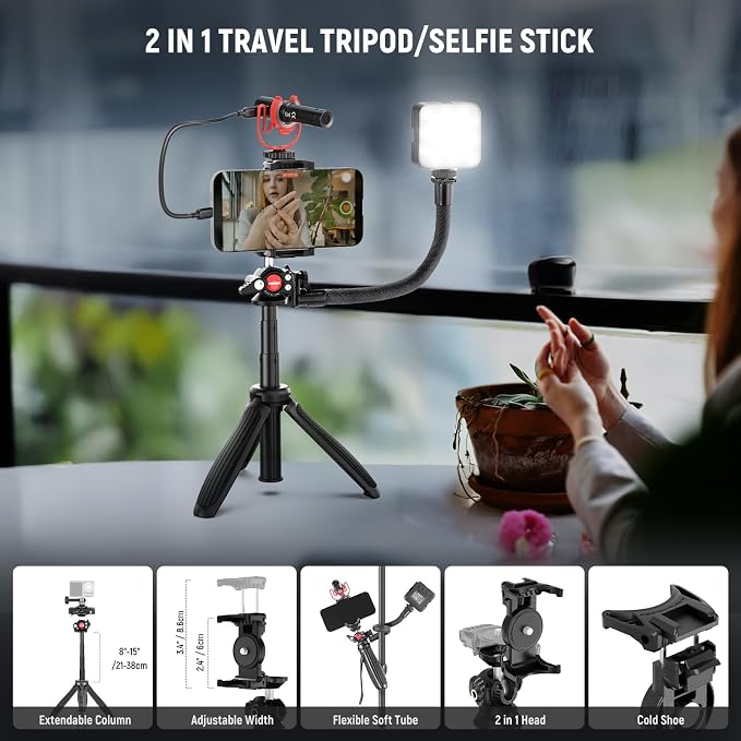NEEWER Phone Vlogging Kit, Content Creator Essentials Kit - Image 3