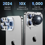 Uyiton Compatible with iPhone 16 Pro/iPhone 16 Pro Max Camera Lens Protector - Image 2