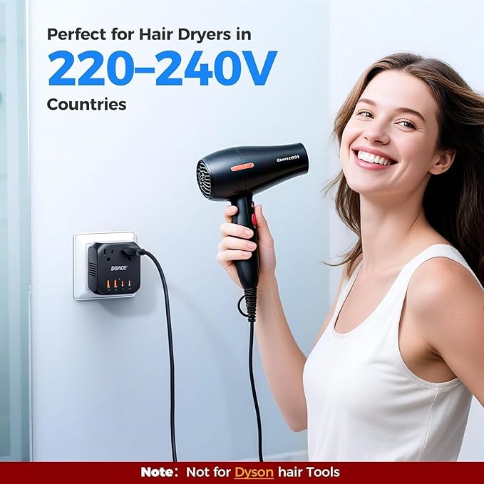 DOACE 2000W Voltage Converter US to Europe - Image 2