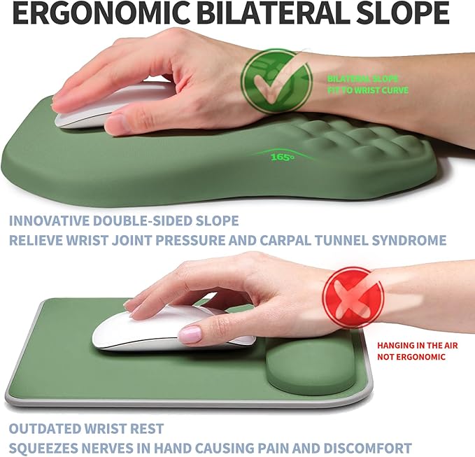 Ergonomic Raised Mouse Pad Wrist Support - Image 2