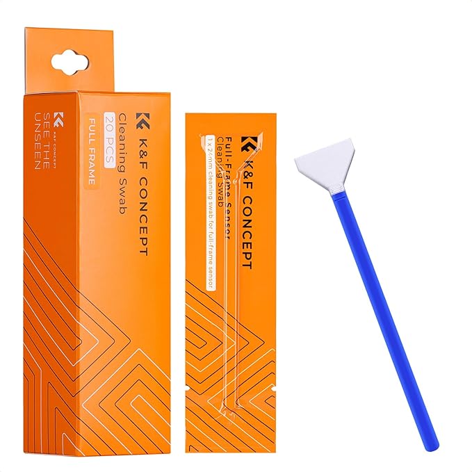 K&F Concept 20 Pack Full-Frame Sensors Cleaning Swabs, DSLR SLR Digital Camera by KFCONCEPT