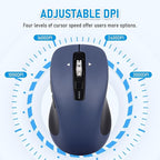 Wireless Mouse, Full-Size Silent Mouse, 36-Month Battery Life, 4 Way Navigation - Image 4