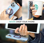 Magnetic Phone Ring Holder, Double Adjustable Phone Grip and Stand Compatible - Image 4