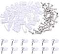 Swpeet 120 Pack White 1/4 Inch Nylon Plastic R-Type Cable Clips Clamp Kit by Swpeet