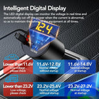 Retractable Car Charger, 4 in 1 Super Fast Car Phone Charger 60W, 2 Retractable - Image 2