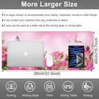 Mouse Pad, Large Pink Roses - Image 2