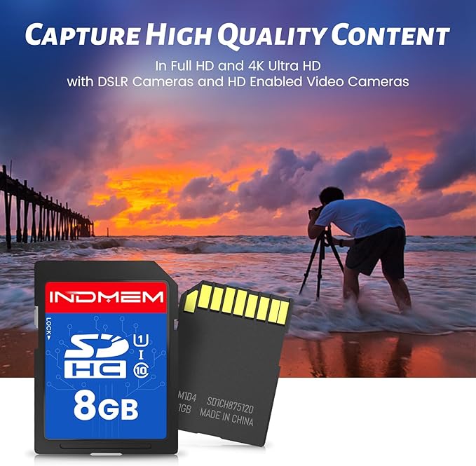 INDMEM SD Card 8GB, High-Speed Secure Digital Cards - Image 6