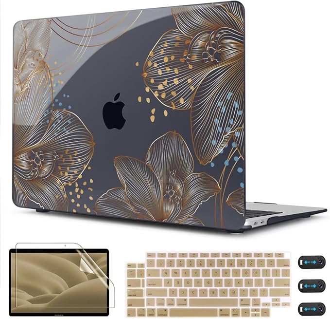 CISSOOK for MacBook Air 13 inch Case 2021 2020 2019 2018 Model M1 A2337 A2179 by CISSOOK