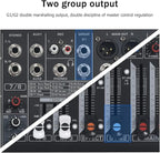 W IN-MIX DX8 Professional DJ Audio Mixer 8 Channel - Image 6